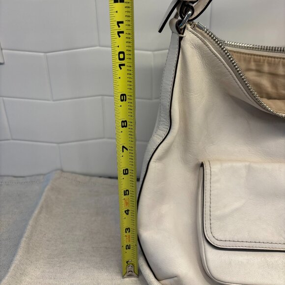 Coach Legacy Courtenay Leather Hobo Shoulder Bag - White - Picture 10 of 13
